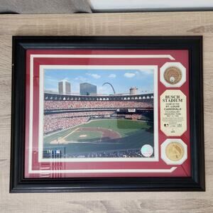 St. Louis Cardinals Busch Stadium MAY 12 1966 Inaugural Game Plaque Baseball VTG